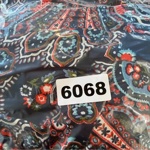 New! Boden Blue Botanic Paisley Smocked Cuff Midi Dress Size 12R 36068 - Picture 15 of 16